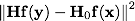 \epsilon({\rm\bf y})=\left\|{\rm\bf H}{\rm\bf f}({\rm\bf y})-{\rm\bf y})\right\|^2+2\sigma^2\mathop{\rm div}\nolimits_{{\rm\bf y}}\{{\rm\bf f}({\rm\bf y})\}-N\sigma^2