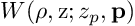 {W(\rho,\mathrm{z}; z_p, \mathbf{p})}